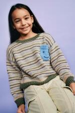 Lana Grossa Heft Kids Nr. 13 - Ganz schön Cool Modell 15 Pullover Puro Vegano