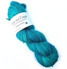 FuF Handdyed-Edition - Tweed Sockenwolle 100g Farbe: Apatit