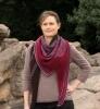 Rosy Green Wool Anleitung - Tuch Drachenfels von Melanie Berg