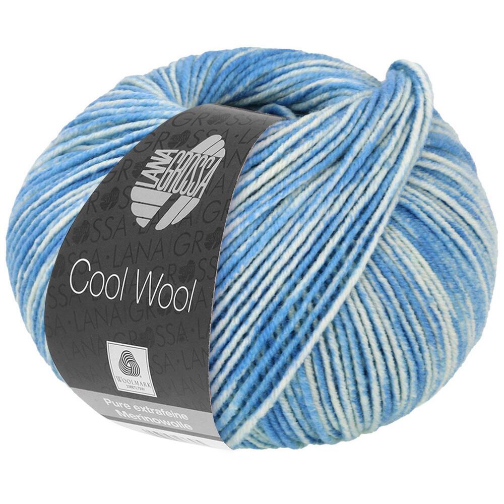Lana Grossa Cool Wool print NEON 50g Farbe: 523 blau