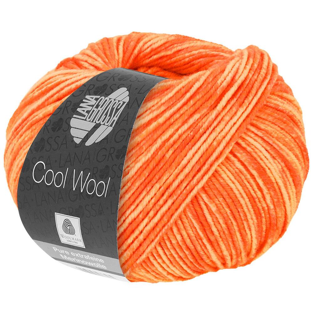 Lana Grossa Cool Wool print NEON 50g Farbe: 526 Neonorange