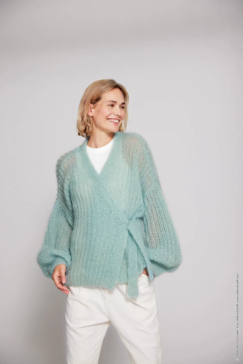 Lana Grossa Filati Classici Ausgabe 21 Modell 06 Wickeljacke Setasuri