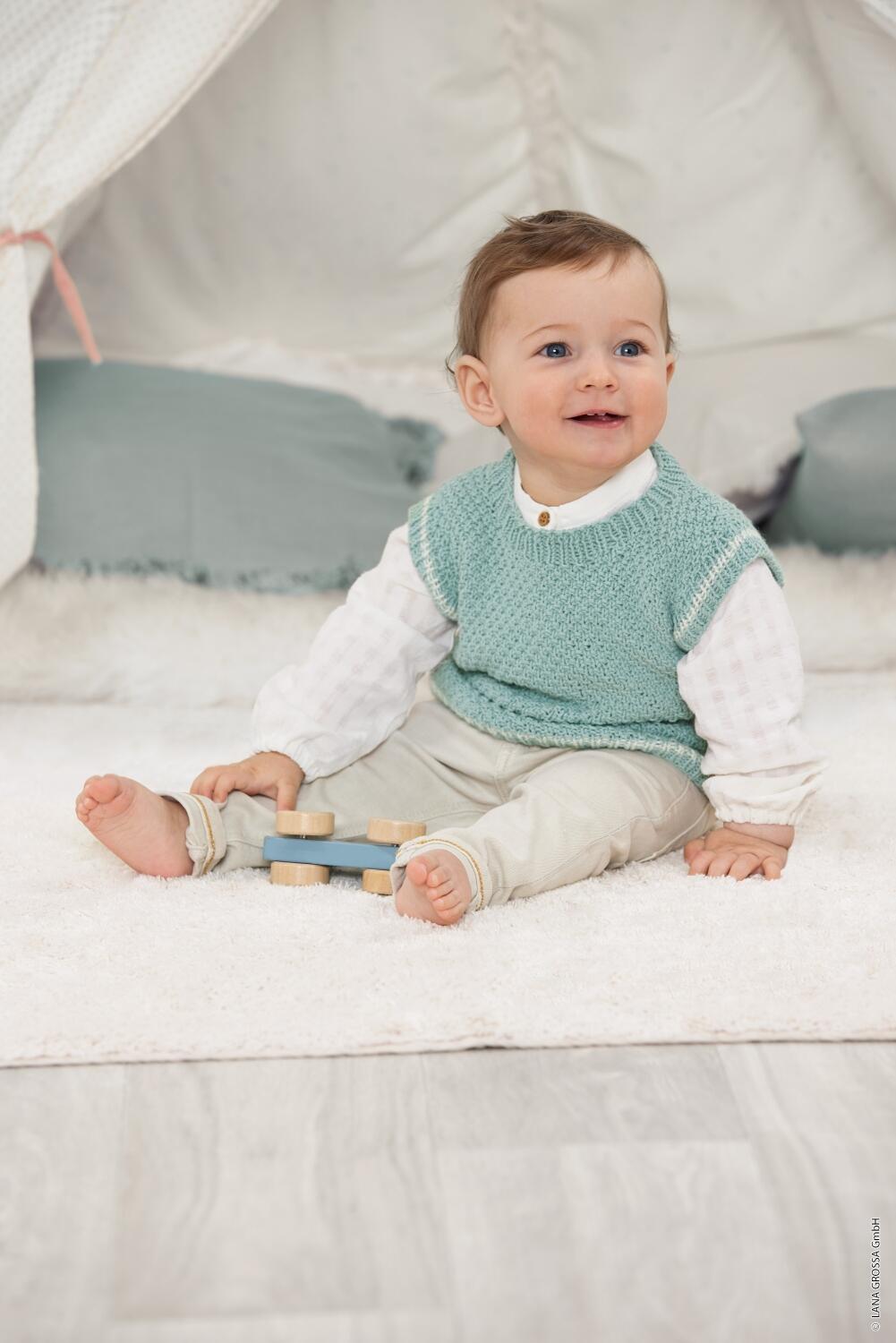 Lana Grossa Infanti 19 - Zauberhafte Babymode Pullunder aus Cool Wool