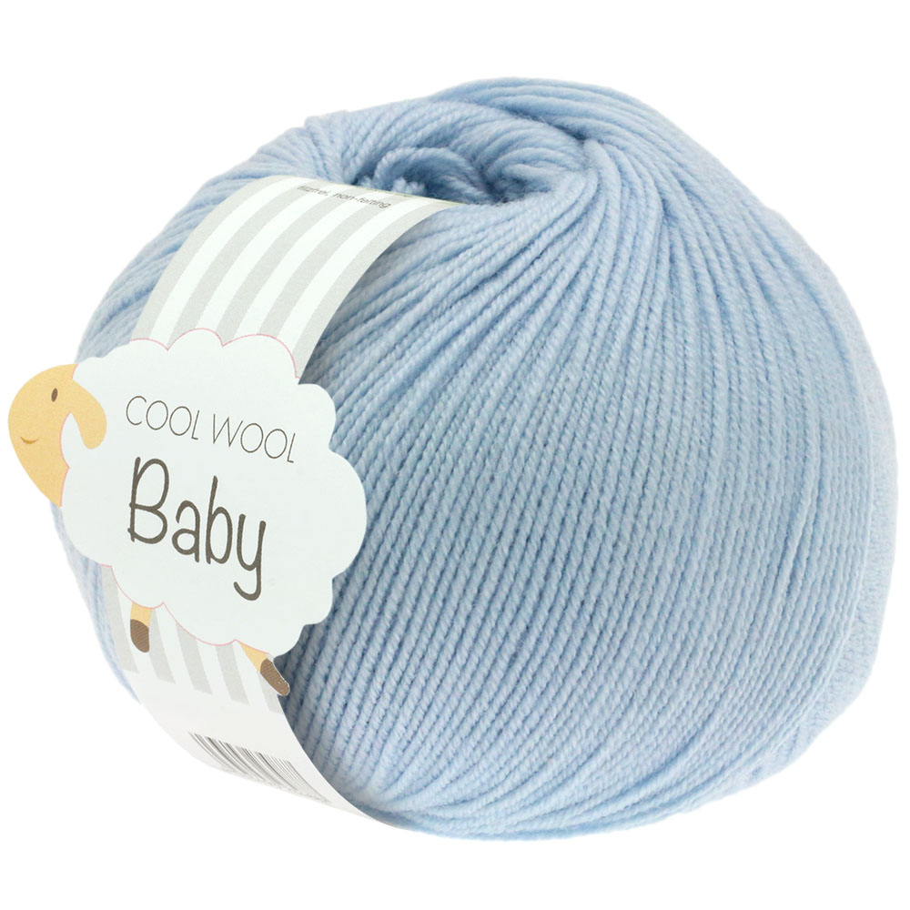 Lana Grossa Cool Wool Baby - extrafeines Merinogarn Farbe: 208 hellblau