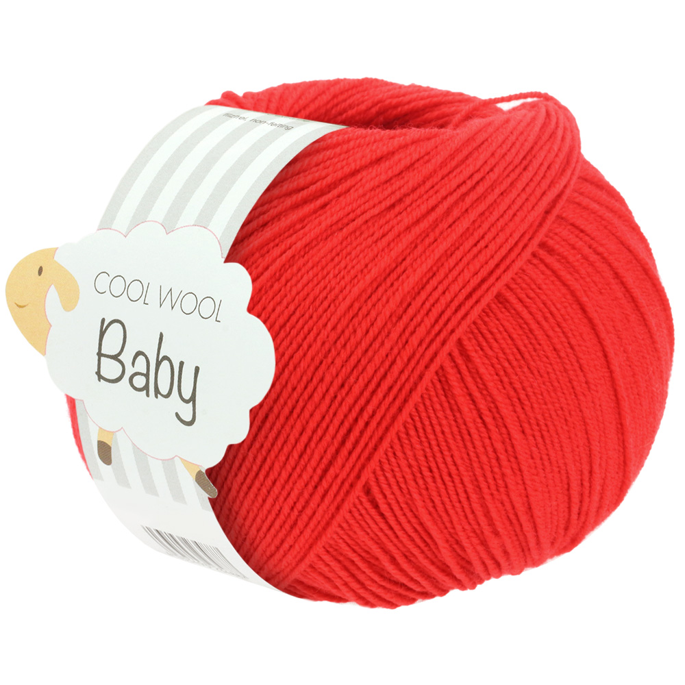 Lana Grossa Cool Wool Baby 50g Farbe: 293 rot