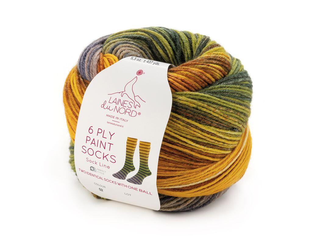 Laines du Nord 6ply Paint Sock 150g