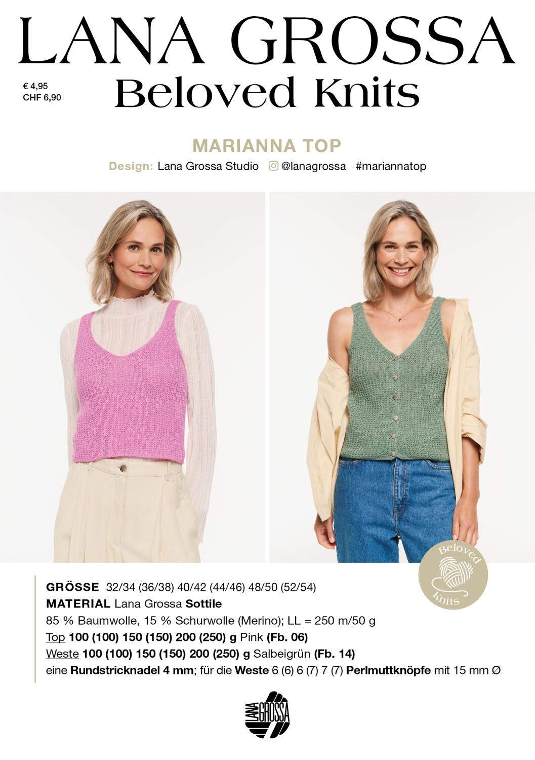 Lana Grossa Beloved Knits - Einzelanleitung Marianna Top