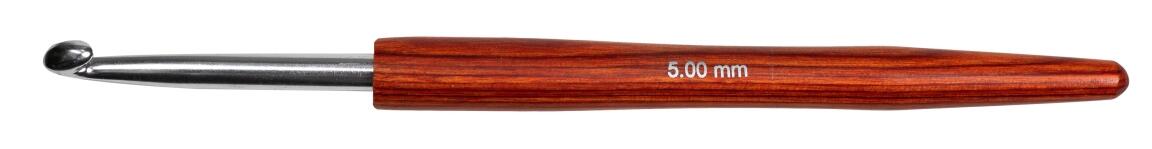 KnitPro Häkelnadel aus Stahl mit Holzgriff SIGNAL NS 5,0mm