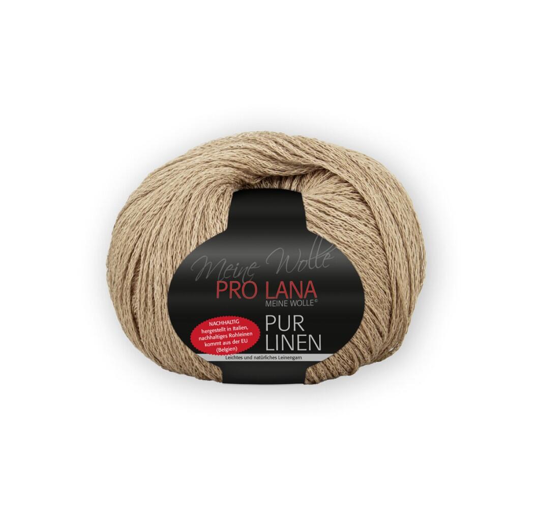 Pro Lana Pur Linen - Leinenbändchengarn Farbe: 08 sand
