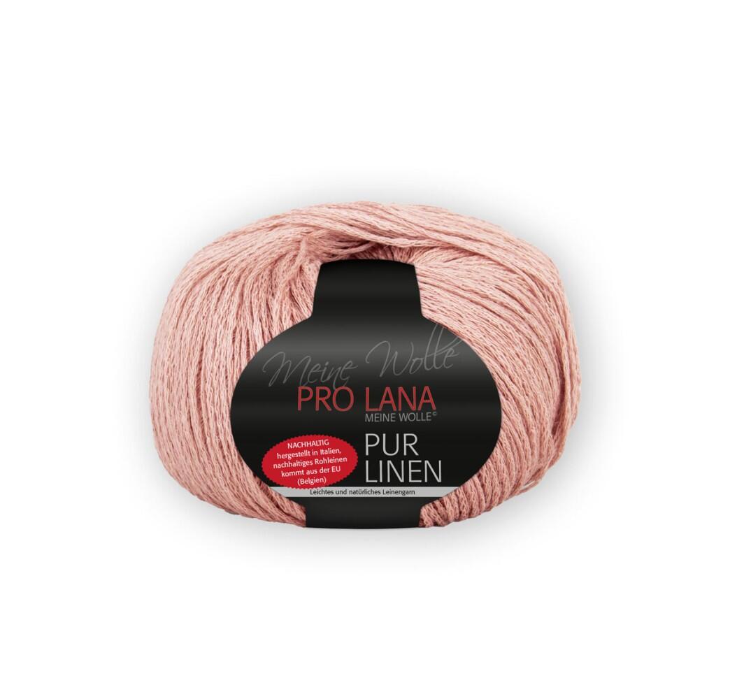 Pro Lana Pur Linen - Leinenbändchengarn Farbe: 25 rosewood