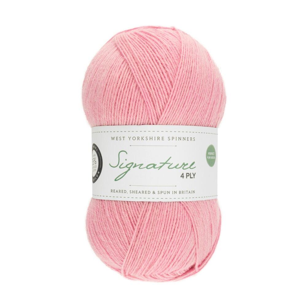 West Yorkshire Spinners Signature 4ply Unis 100g Farbe: 547 Candyfloss