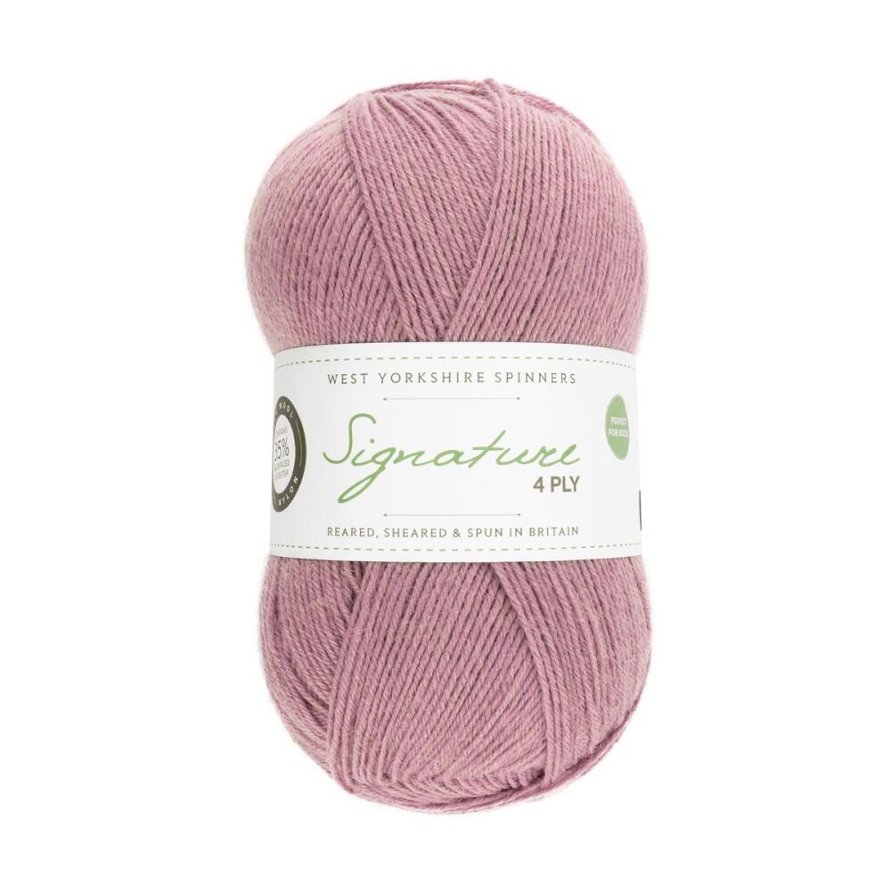West Yorkshire Spinners Signature 4ply Unis 100g Farbe: 530 Pennyroyal