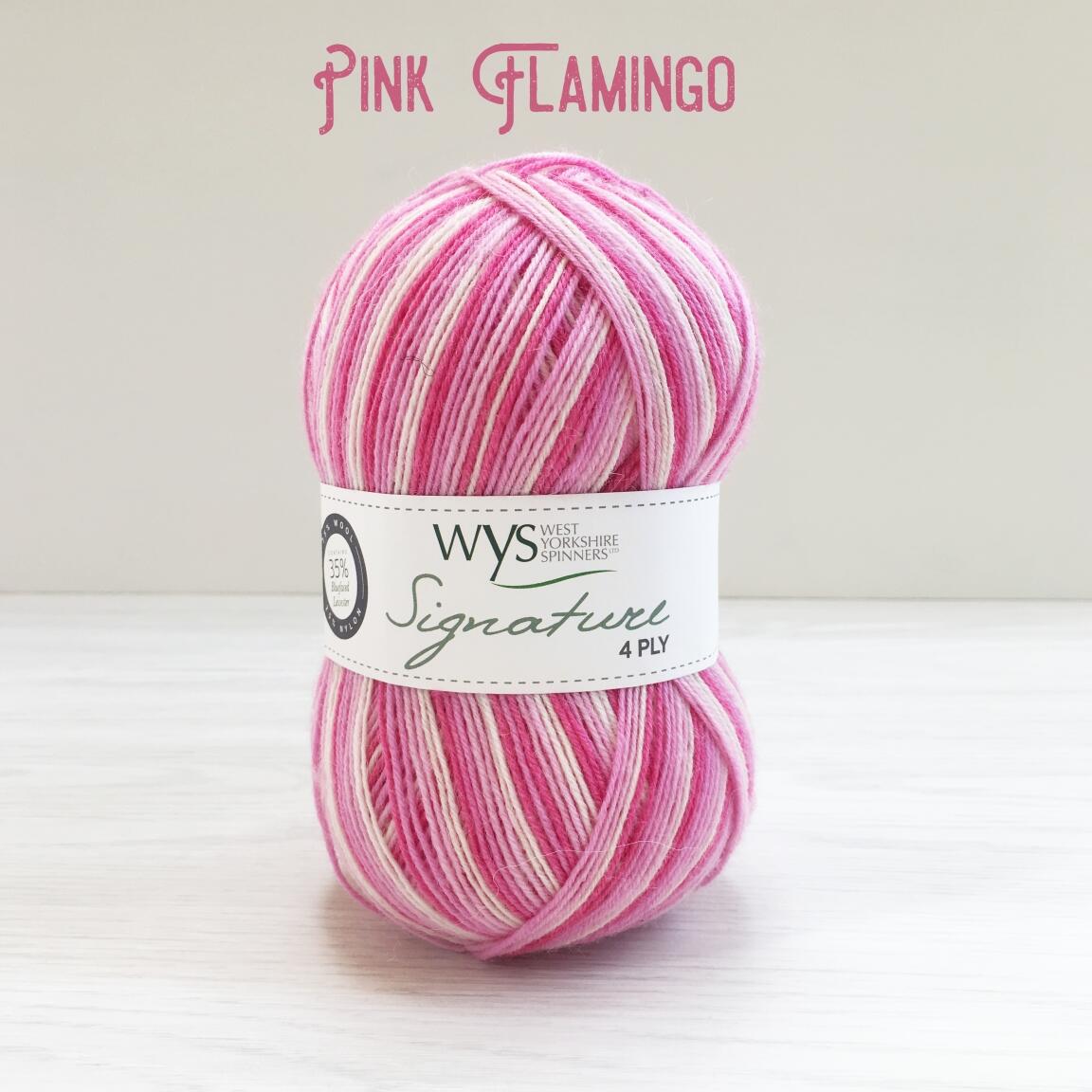 West Yorkshire Spinners Signature 4ply "Cocktail Range " Farbe: Pink Flamingo