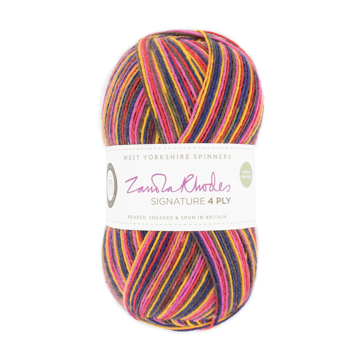 WYS Signature 4ply  "Zandra Rhodes "-Collection Sunset Bouquet