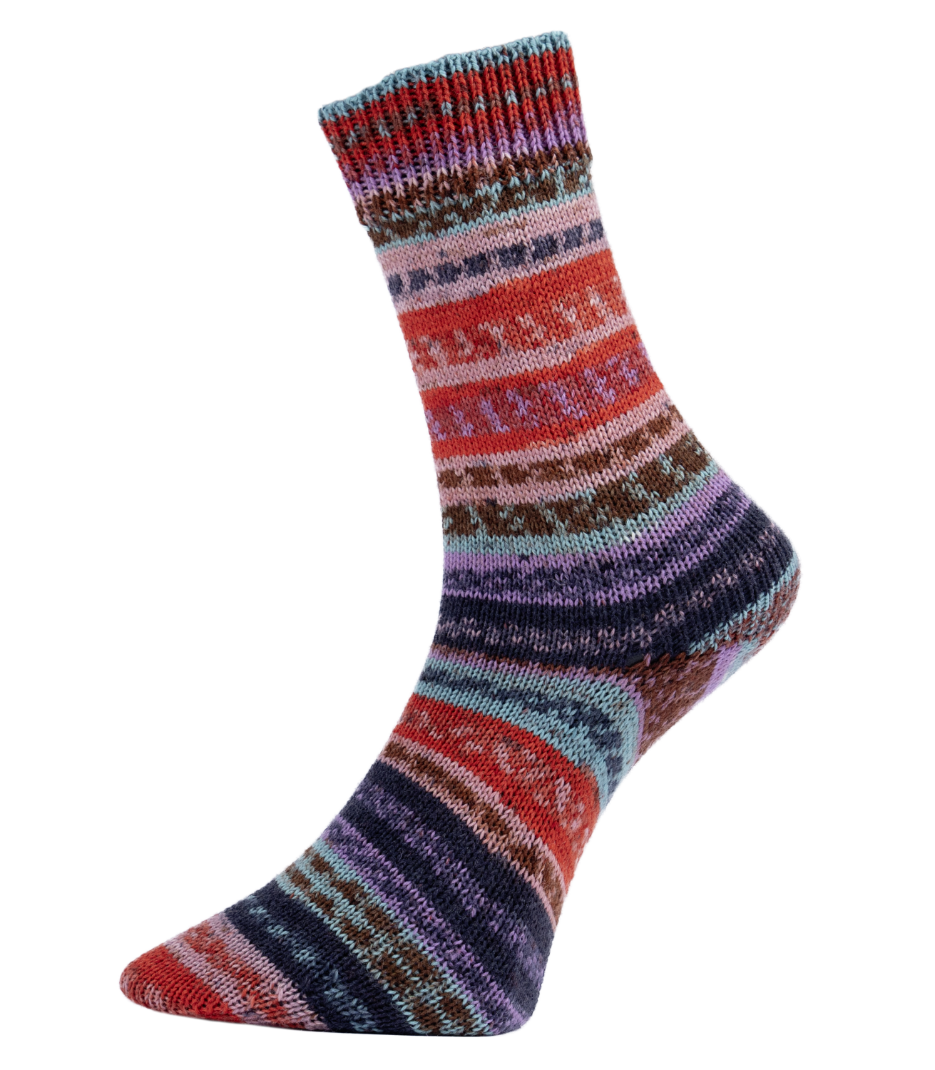 Pro Lana Golden Socks Fjord Socks PUZZLE 100g Modellbeispiel Farbe 084