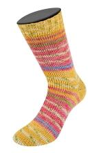 Lana Grossa Meilenweit 150 PICCOLO - 6fach Sockenwolle 150g Musterbeispiel Farbe: 9590