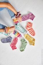 Lana Grossa Heft hand-dyed 2 Socken Meilenweit Merino hand-dyed