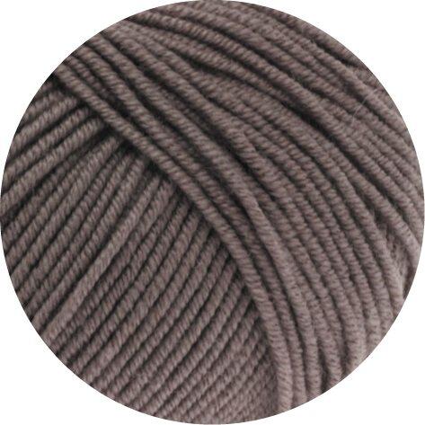 Lana Grossa Cool Wool uni - extrafeines Merinogarn Farbe: 558 graubraun