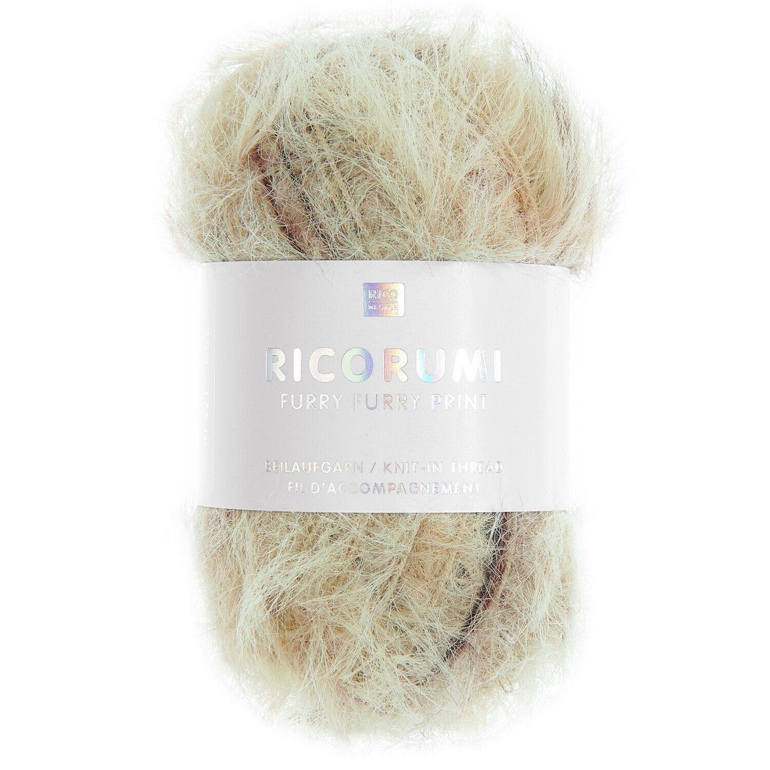 Ricorumi Furry Furry PRINT 25g Farbe: 003 Beige