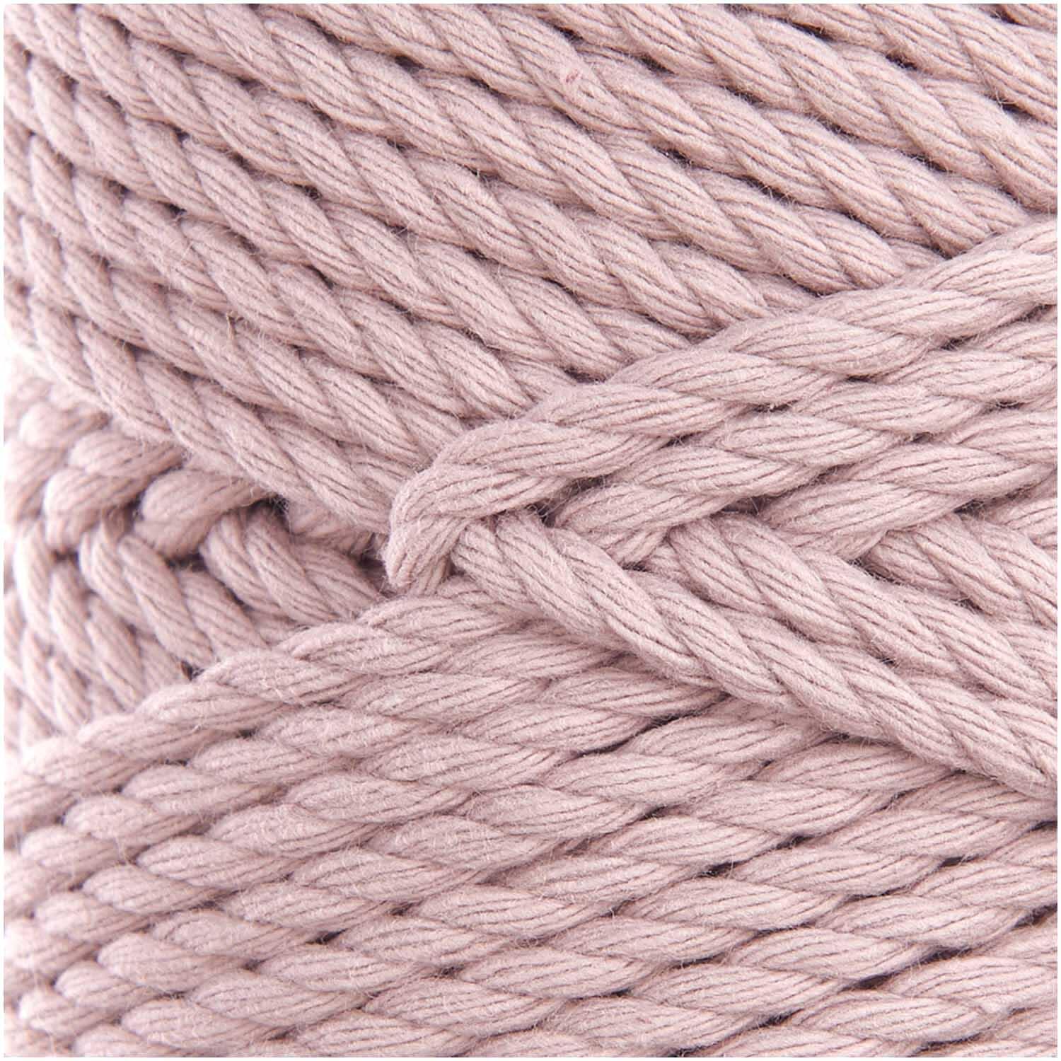 Creative Cotton Cord Skinny - 190g Makrameegarn aus Baumwolle Farbe 013 Altrosa