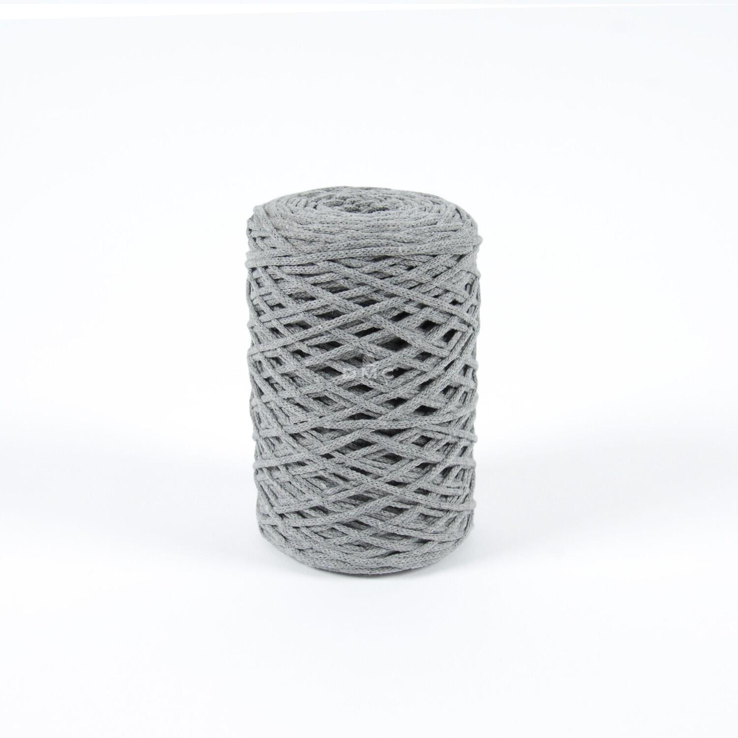 DMC Nova Vita 4 UNI - Makrameegarn aus recycelter Baumwolle Farbe: 122 gris clair