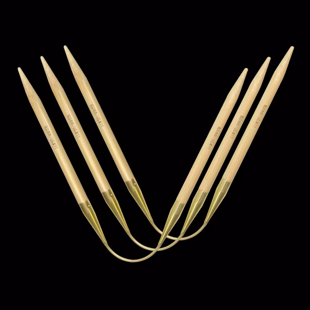 Addi CraSy Trio Bamboo Bambusstricknadeln LONG 30cm lang