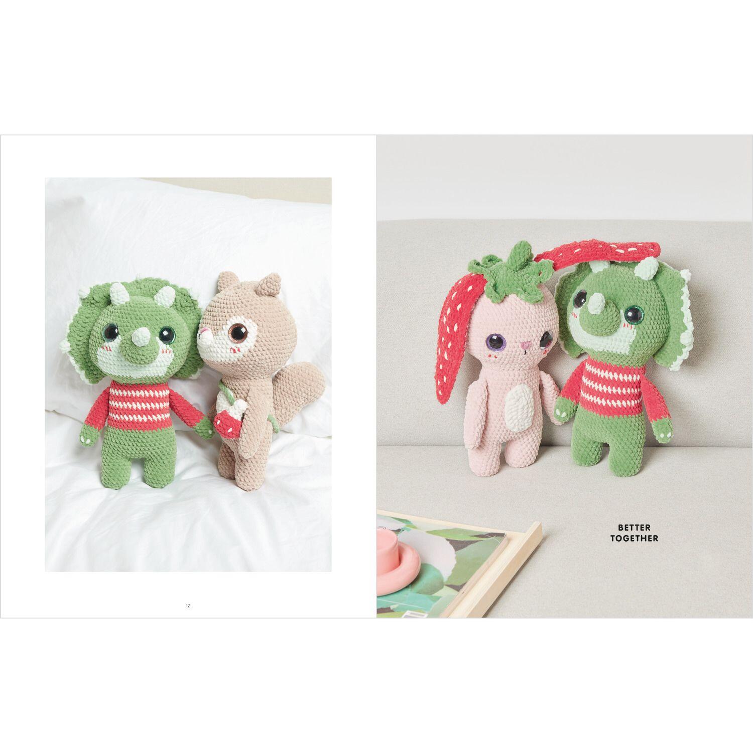 Rico Design Chenillove Big Cuties Modellbeispiele Dino, Hase, Eichhörnchen