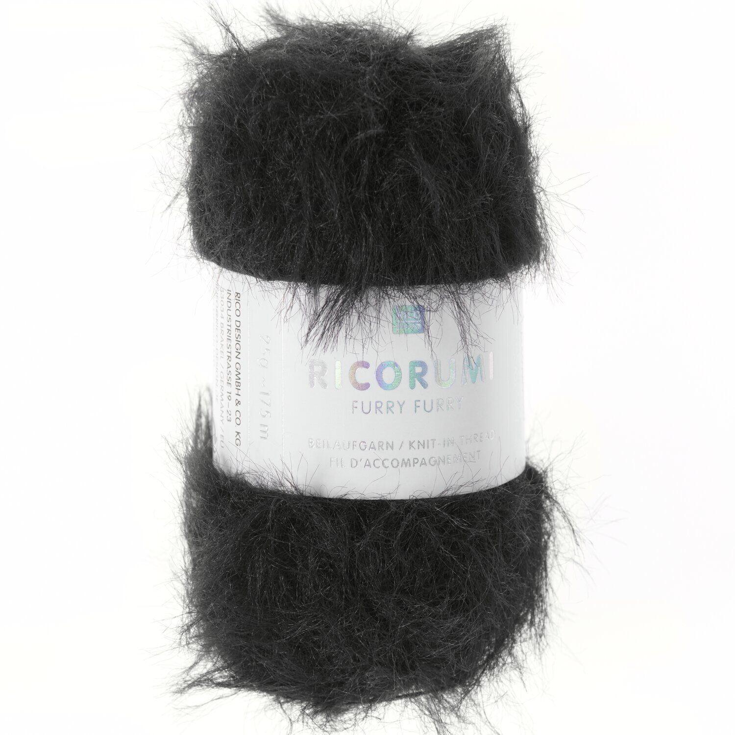 Ricorumi Furry Furry 25g Farbe: 011 Schwarz