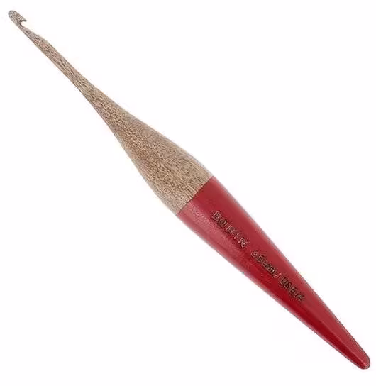 Bohin Häkelnadel aus Mangoholz 3,5mm Rot