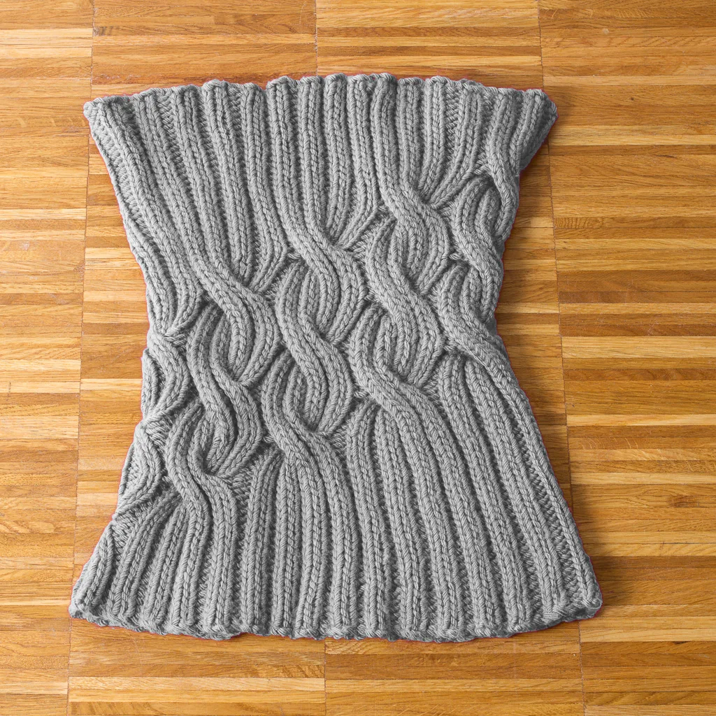 strickmich! Anleitung - Big & Beautiful von Martina Behm Farbbeispiel Isarkiesel