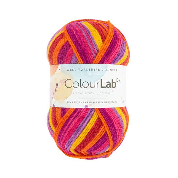 West Yorkshire Spinners ColourLab DK Striped Prints Farbe: 914 Tutti Frutti