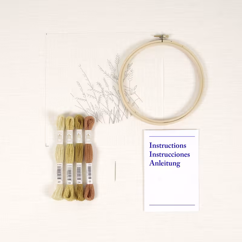 DMC Stickset Weizen von Marie D. Procureur Inhaltsübersicht
