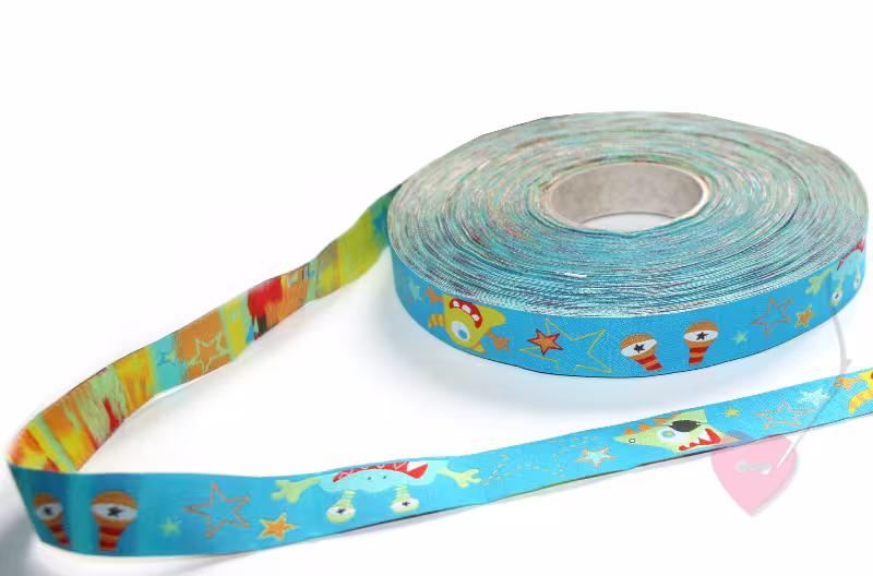farbenmix aprilkind Webband Monstazzz 15mm