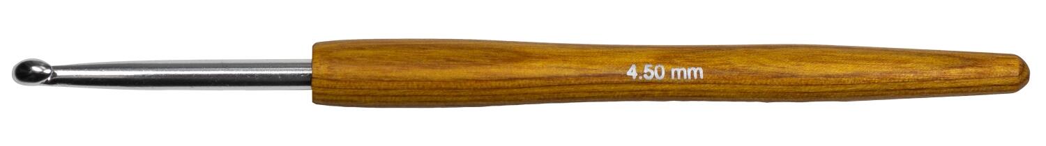 KnitPro Häkelnadel aus Stahl mit Holzgriff SIGNAL NS 4,5mm