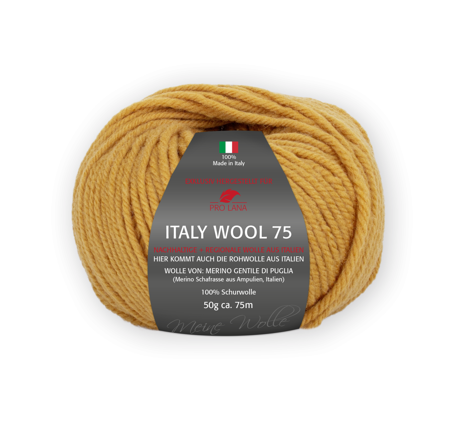 Pro Lana Italy Wool 75 50g Farbe: 222 Gold