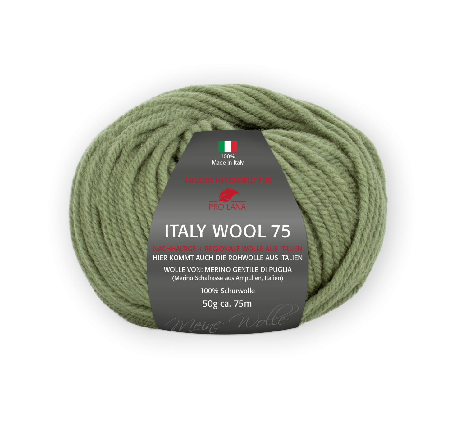 Pro Lana Italy Wool 75 50g Farbe: 271 Khaki