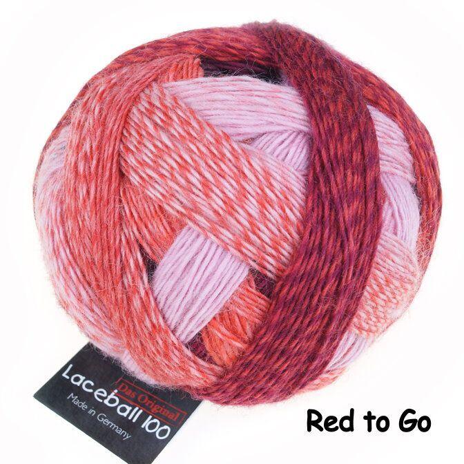 Schoppel Wolle Lace Ball 100 - Lacegarn aus Merinowolle Farbe: Red to Go