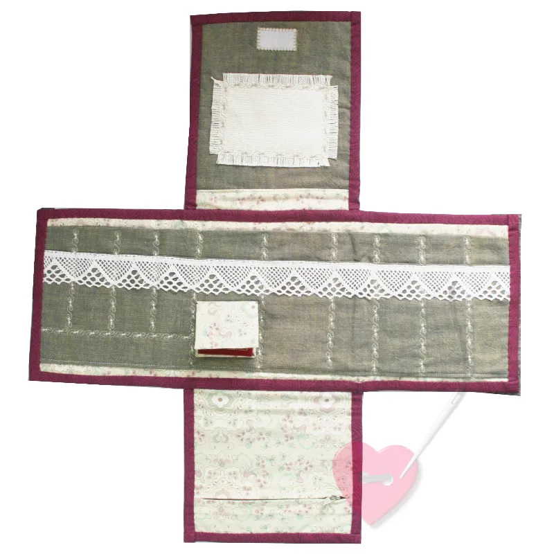 Handgenähtes Nadelspitzenetui Flieder Fee für Wechselspitzen, Häkel- und/oder Strickzubehör