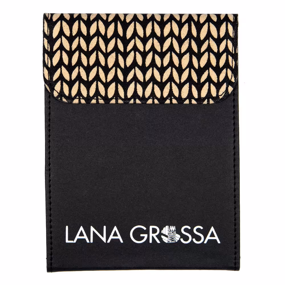 Knit Pro / Lana Grossa Nadelset Nadelspiele Edelstahl Etui Schwarz