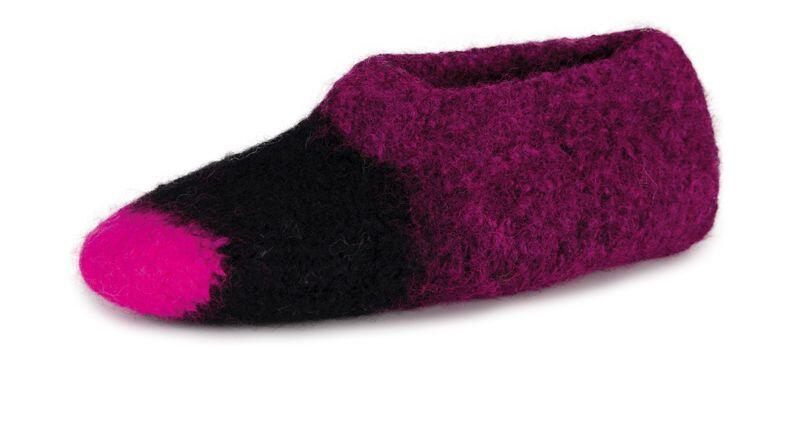 Laines du Nord Slippers Melange 200g Modellbeispiel Farbverlauf Farbe  108