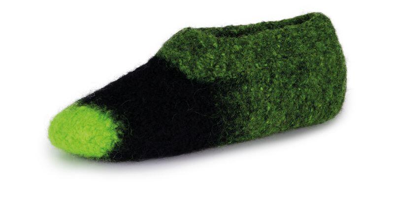 Laines du Nord Slippers Melange 200g Modellbeispiel Farbverlauf Farbe  109