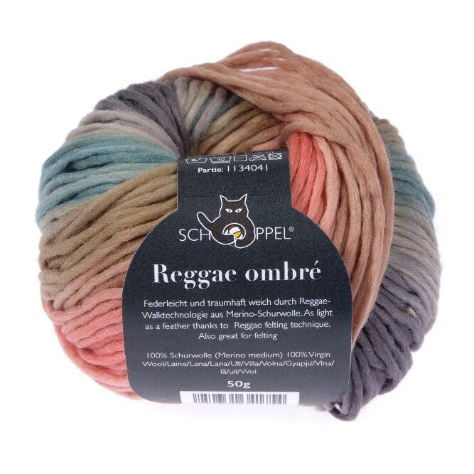 Schoppel Wolle Reggae ombré 50g bunte Walk-Merinowolle Farbe: Elchtest