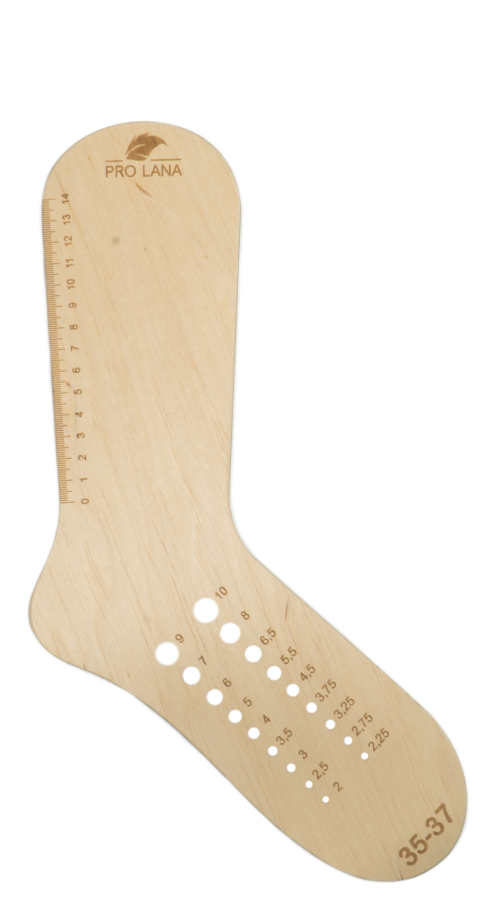 Pro Lana Sockenspanner - Sockblocker aus Holz Gr 35-37
