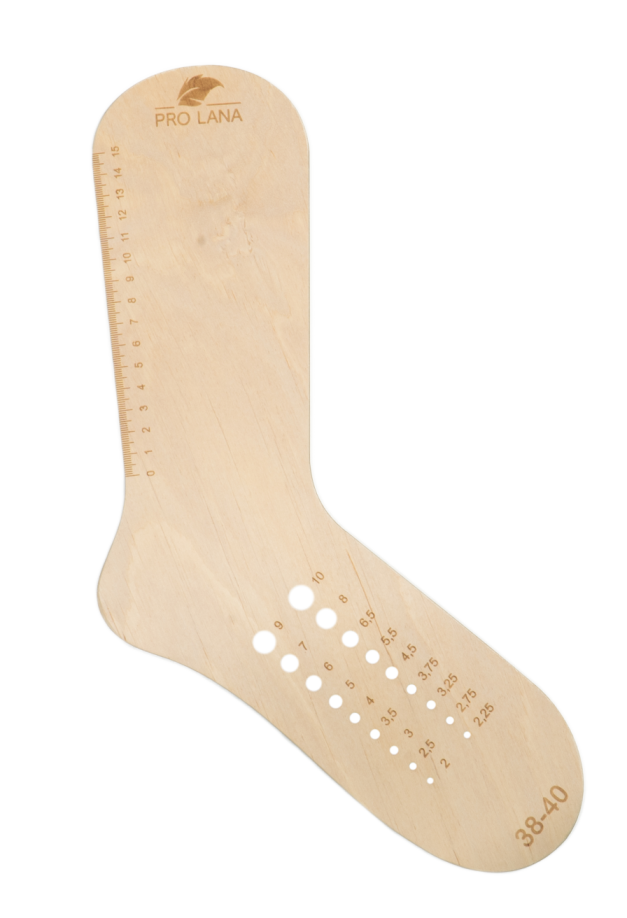 Pro Lana Sockenspanner - Sockblocker aus Holz Gr 38-40