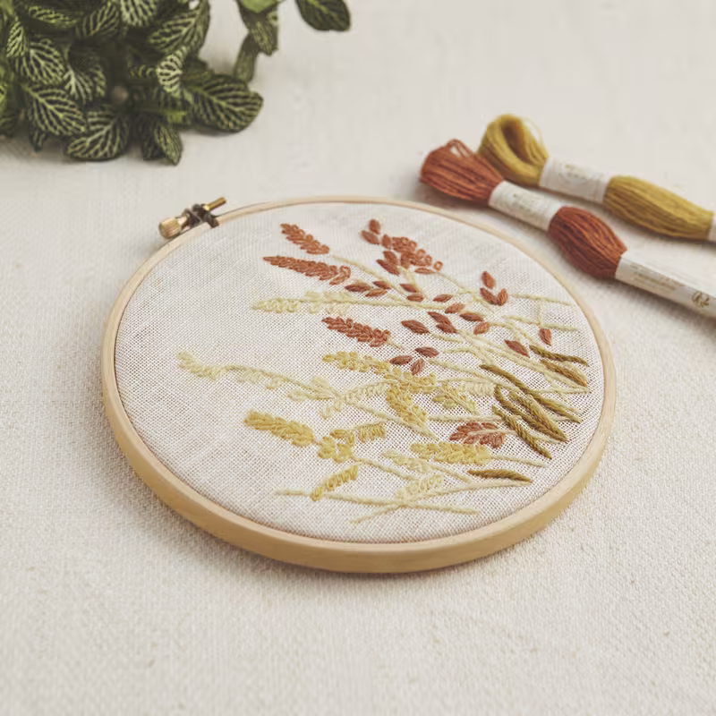 DMC Stickset Weizen von Marie D. Procureur Modellbeispiel
