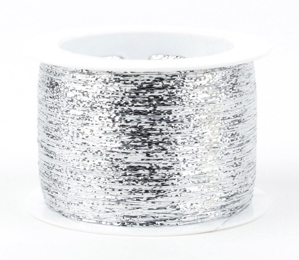 Woolly Hugs Glitzer - Metalleffekt Beilaufgarn 1000m Silber