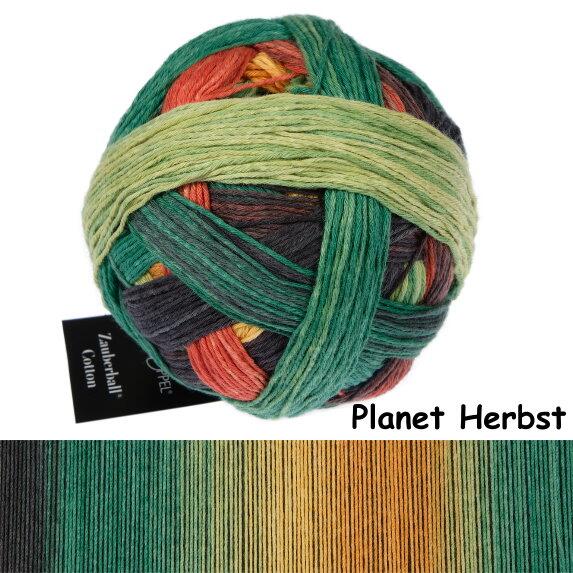 Schoppel Wolle Zauberball® Cotton 100g Bio-Baumwollgarn Frabe: 2627 Planet Herbst