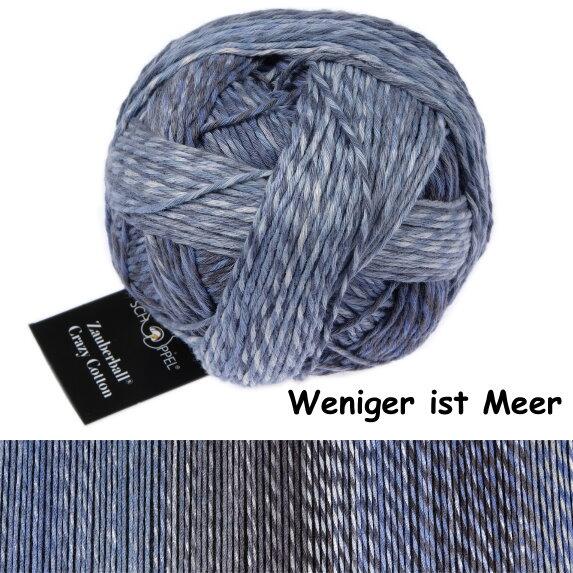 Schoppel Wolle Zauberball® Crazy Cotton 100g Bio Baumwollgarn Frabe: Weniger ist Meer