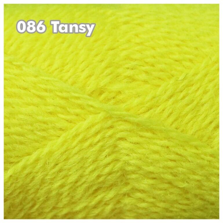 Baa Ram Ewe Pip Colourwork 4ply 25g Farbe: 086 Tansy (neon gelb)
