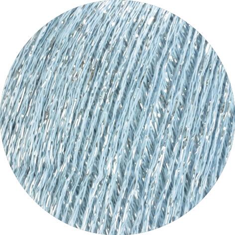 Lana Grossa Brillino - glitzerndes Beilaufgarn Farbe: 022 hellblau/silber